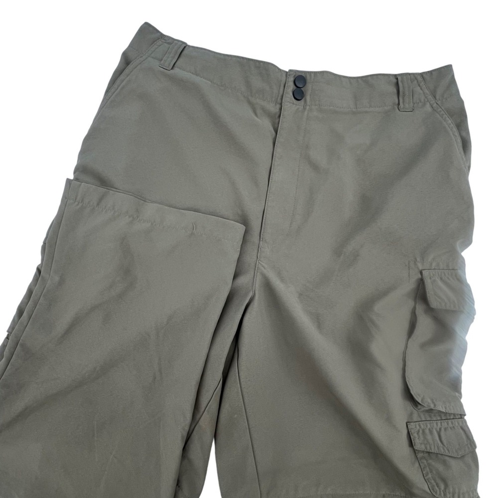 Rugged Exposure Convertible Cargo Pants Men XL 34x31 Olive Green Water Resistant